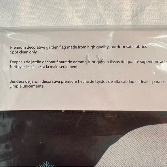 Santa Please Stop Here Garden Flag 12.5" x 18" Christmas Holiday Decor NIP - Picture 4 of 4